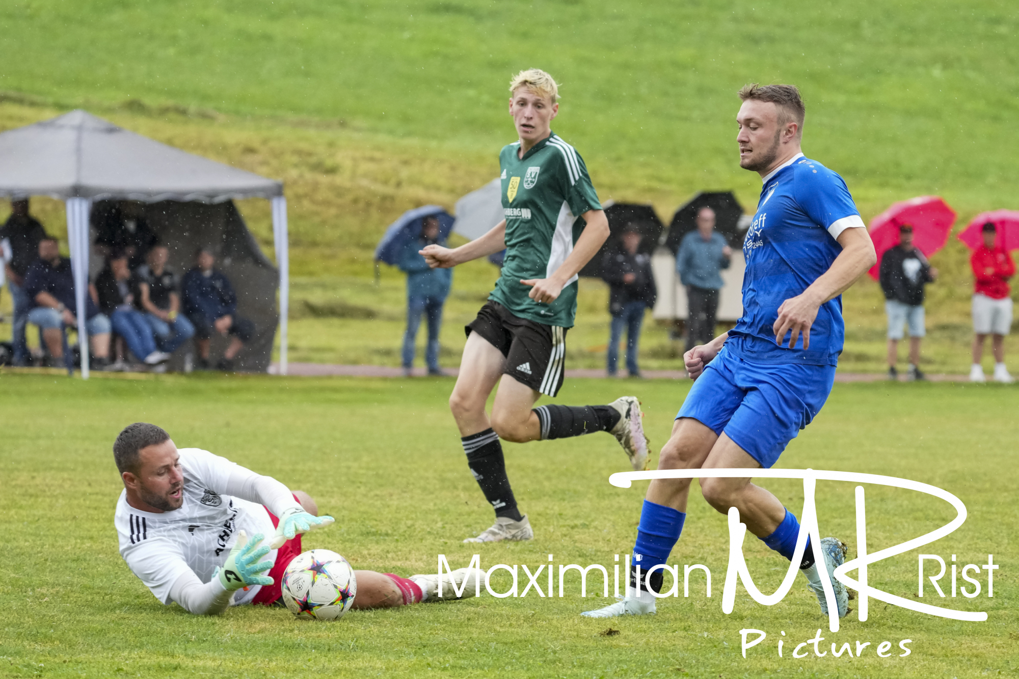 GER, SV Achberg vs. SV Maierhoefen, Fussball, Bezirksliga Bodensee, 1. Spieltag, Spielzeit 2024/2025, 18.08.24