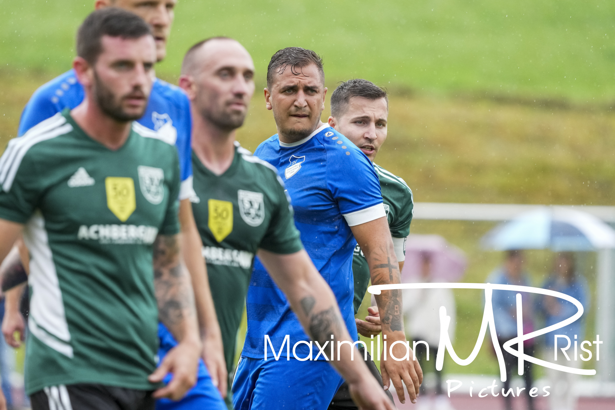 GER, SV Achberg vs. SV Maierhoefen, Fussball, Bezirksliga Bodensee, 1. Spieltag, Spielzeit 2024/2025, 18.08.24