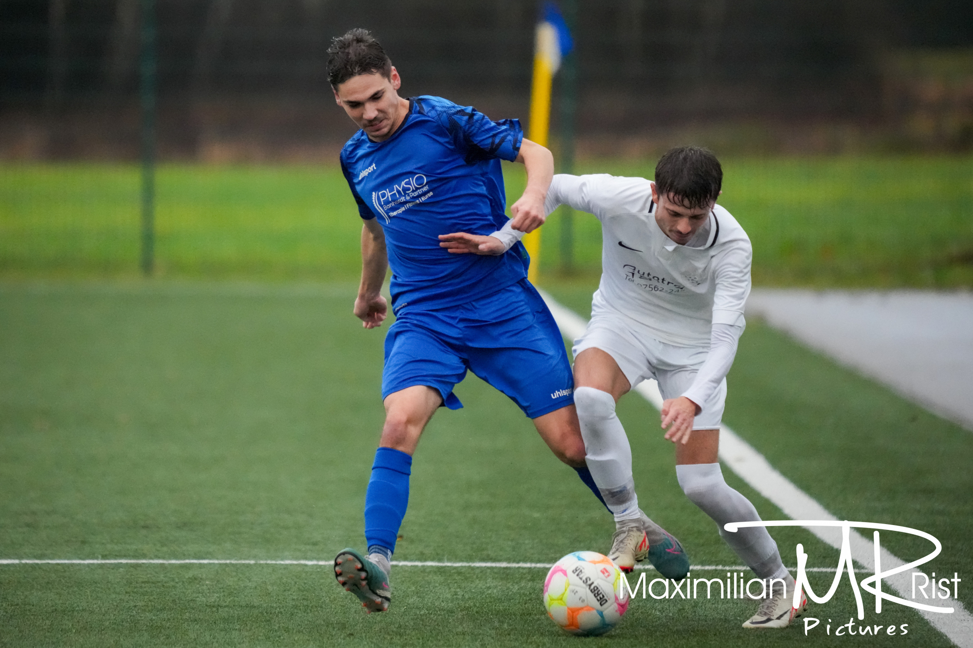 GER, SV Maierhoefen vs. FC Leutkirch, Fussball, Bezirksliga Bodensee, 17. Spieltag, Spielzeit 2023/2024, 19.11.23