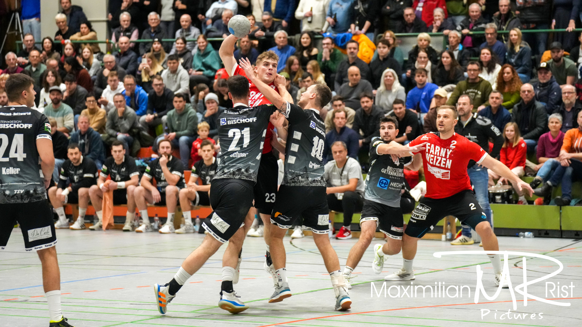 GER, MTG Wangen vs. SG Schozach-Bottwartal, Handball, Wuerttemberg-Liga, Spielzeit 2023/2024,   25.11.23