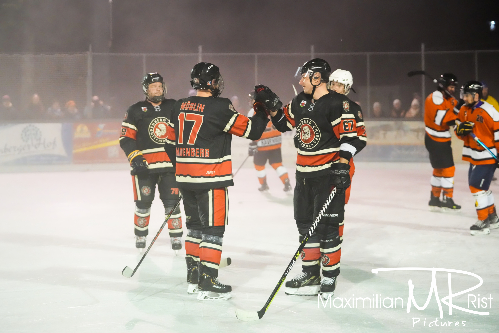 GER, Chiefs Lindenberg vs. Black Flyers Ravensburg, Eishockey, Westallgaeu Eishockey Liga, Finale, Division 1, Spielzeit 2024/2024,  17.02.24