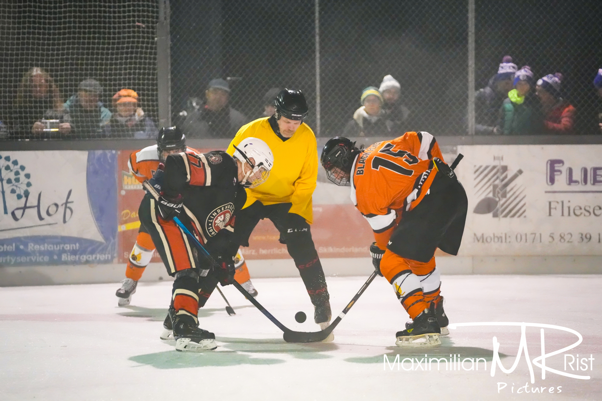 GER, Chiefs Lindenberg vs. Black Flyers Ravensburg, Eishockey, Westallgaeu Eishockey Liga, Finale, Division 1, Spielzeit 2024/2024,  17.02.24