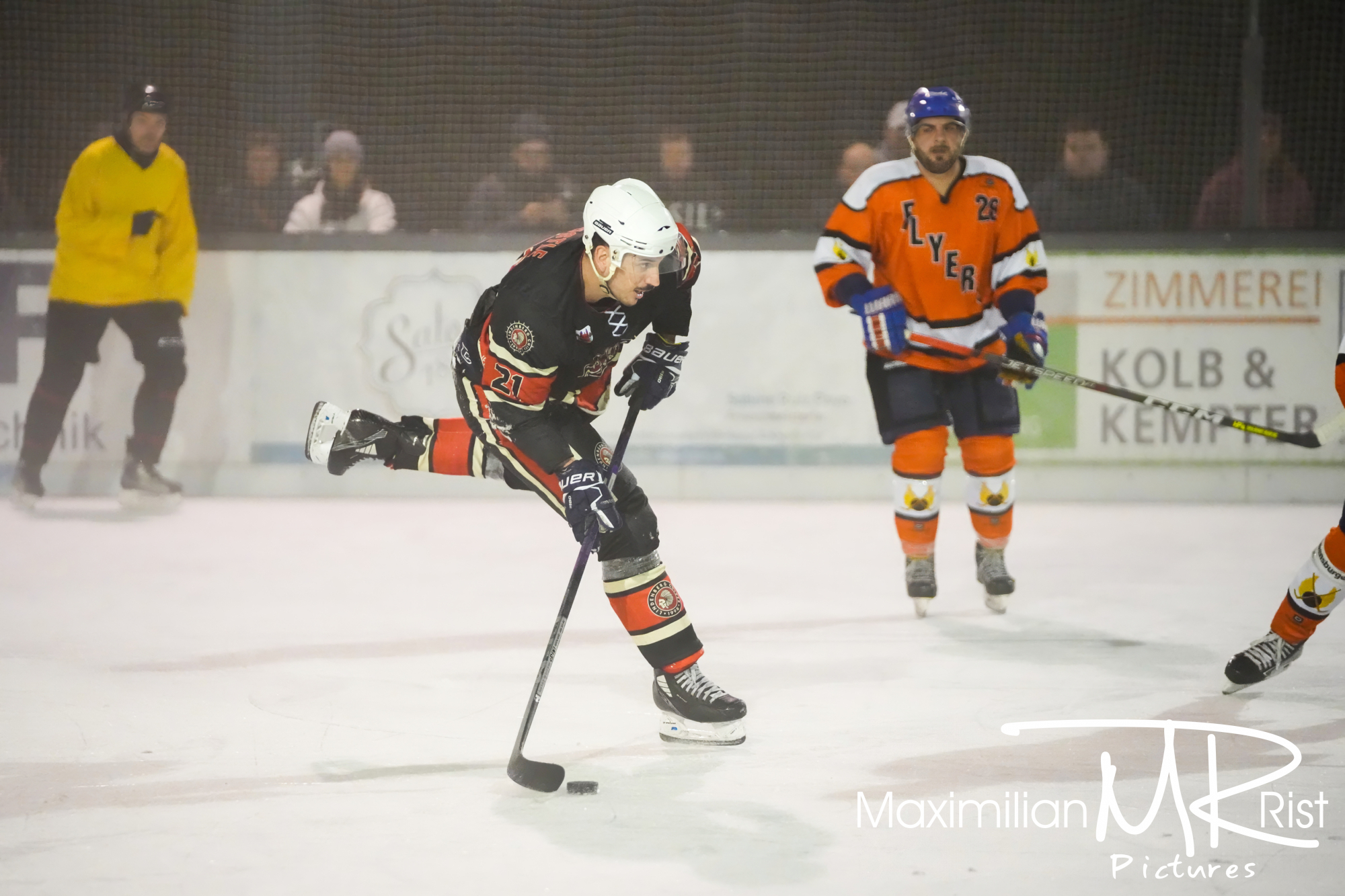 GER, Chiefs Lindenberg vs. Black Flyers Ravensburg, Eishockey, Westallgaeu Eishockey Liga, Finale, Division 1, Spielzeit 2024/2024,  17.02.24
