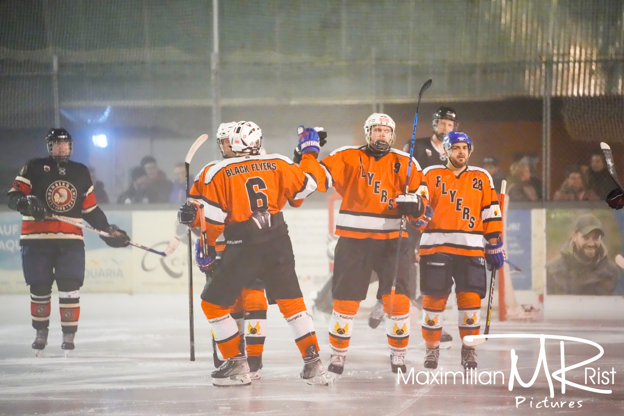 GER, Chiefs Lindenberg vs. Black Flyers Ravensburg, Eishockey, Westallgaeu Eishockey Liga, Finale, Division 1, Spielzeit 2024/2024,  17.02.24