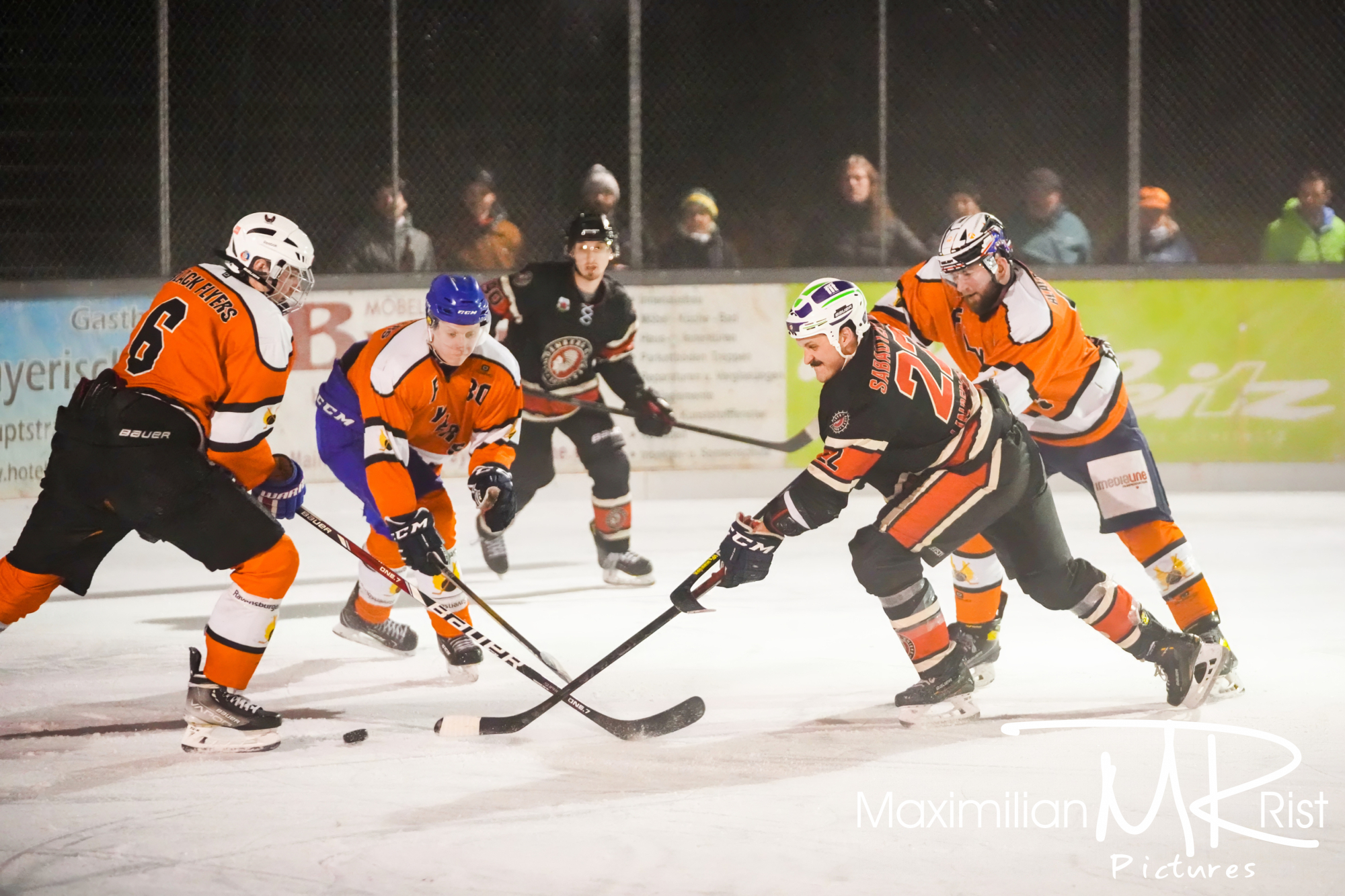 GER, Chiefs Lindenberg vs. Black Flyers Ravensburg, Eishockey, Westallgaeu Eishockey Liga, Finale, Division 1, Spielzeit 2024/2024,  17.02.24