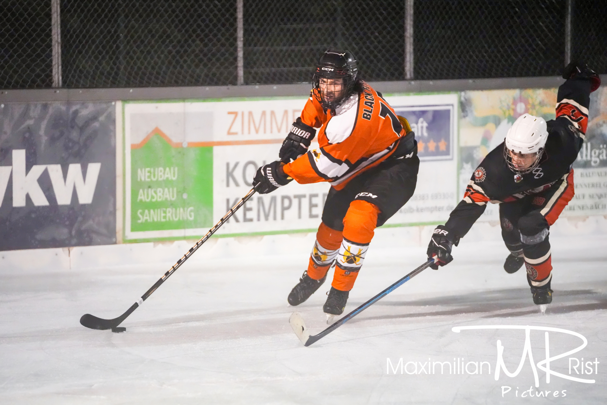 GER, Chiefs Lindenberg vs. Black Flyers Ravensburg, Eishockey, Westallgaeu Eishockey Liga, Finale, Division 1, Spielzeit 2024/2024,  17.02.24