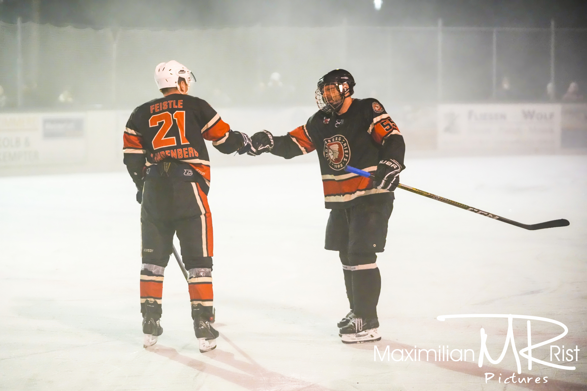 GER, Chiefs Lindenberg vs. Black Flyers Ravensburg, Eishockey, Westallgaeu Eishockey Liga, Finale, Division 1, Spielzeit 2024/2024,  17.02.24