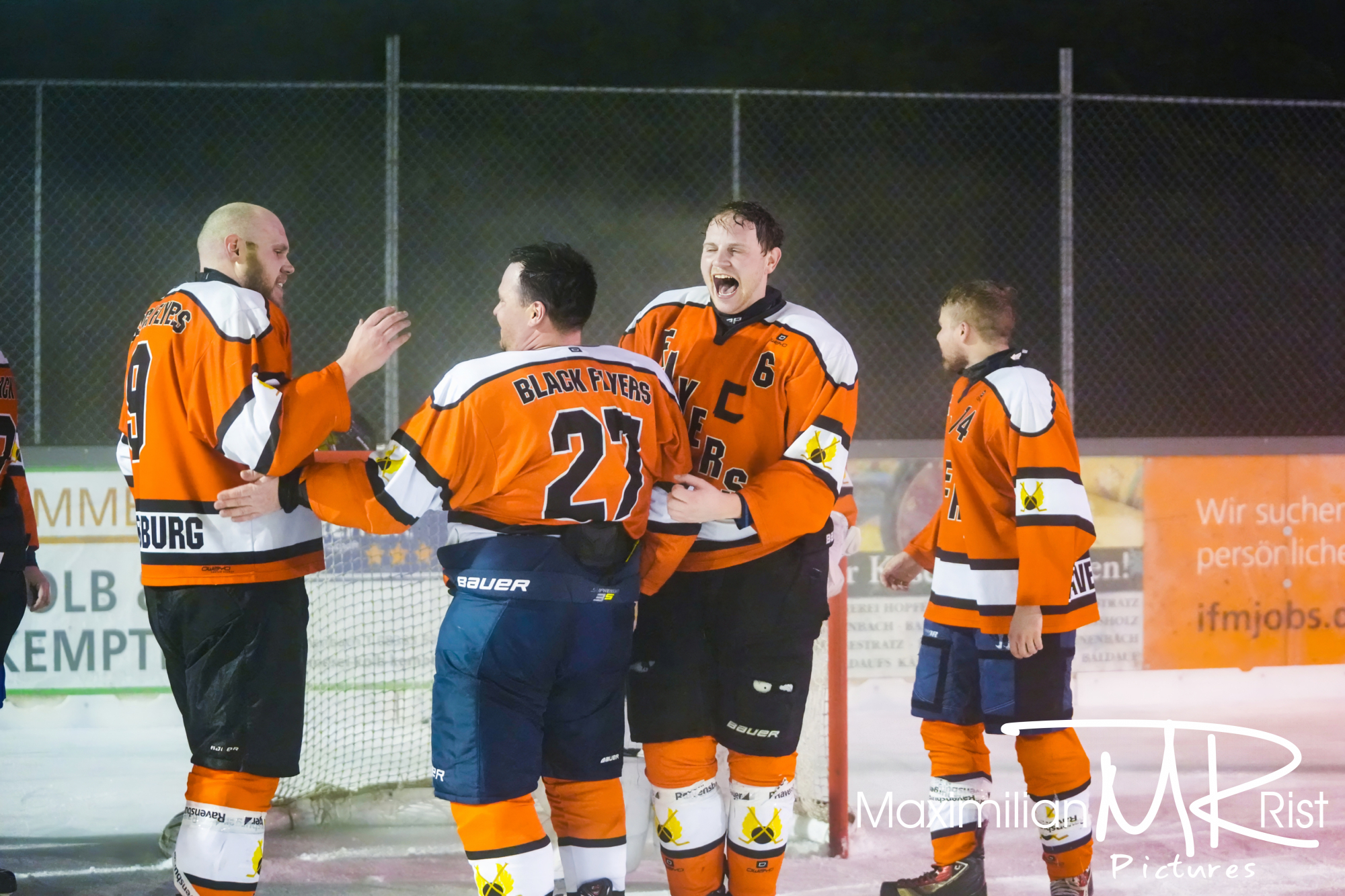 GER, Chiefs Lindenberg vs. Black Flyers Ravensburg, Eishockey, Westallgaeu Eishockey Liga, Finale, Division 1, Spielzeit 2024/2024,  17.02.24