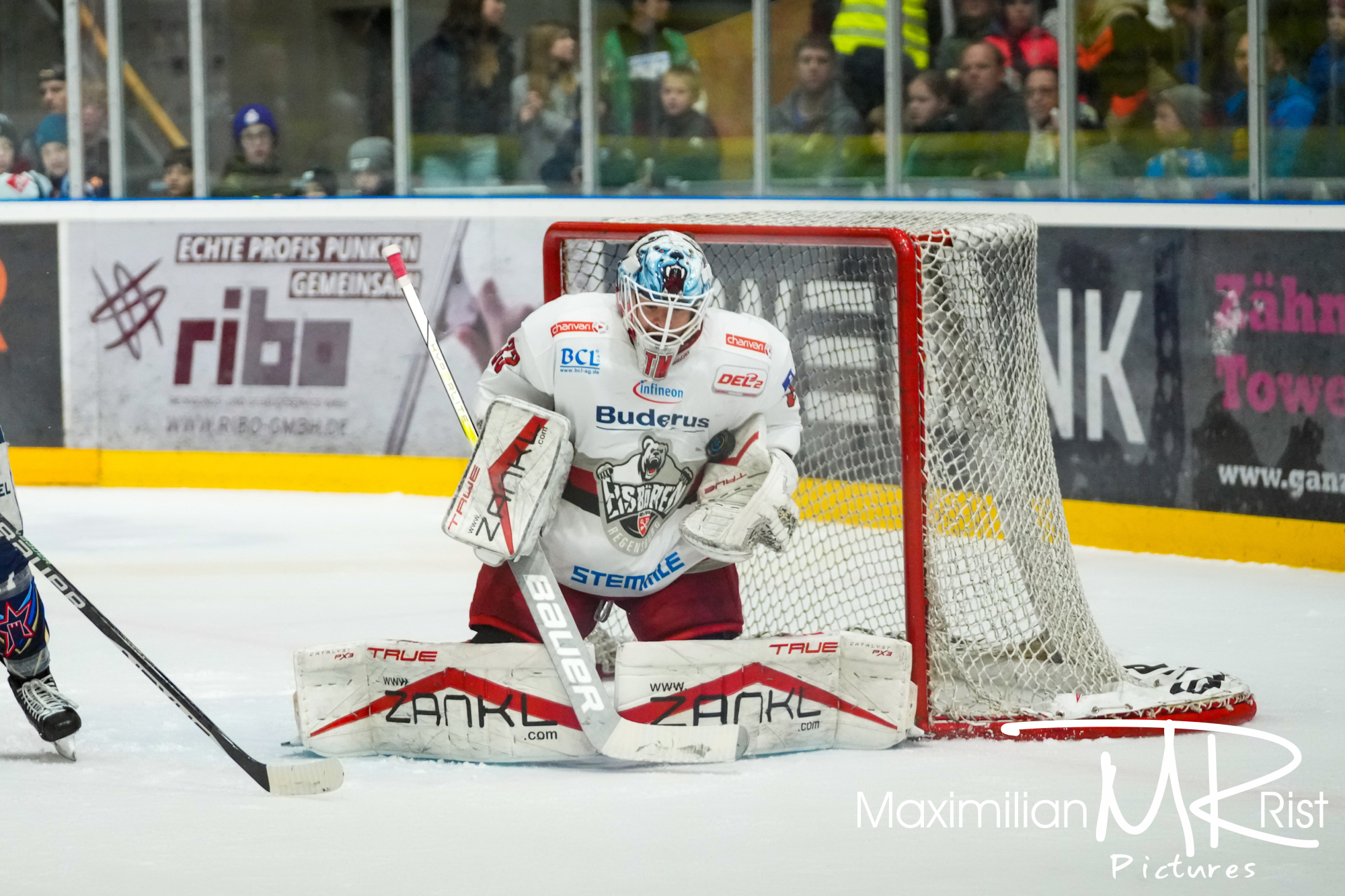 GER, Ravensburg Towerstars vs. Eisbaeren Regensburg, Eishockey, DEL2, Playoff Viertelfinale Spiel 2, Spielzeit 2024/2024,  15.03.24