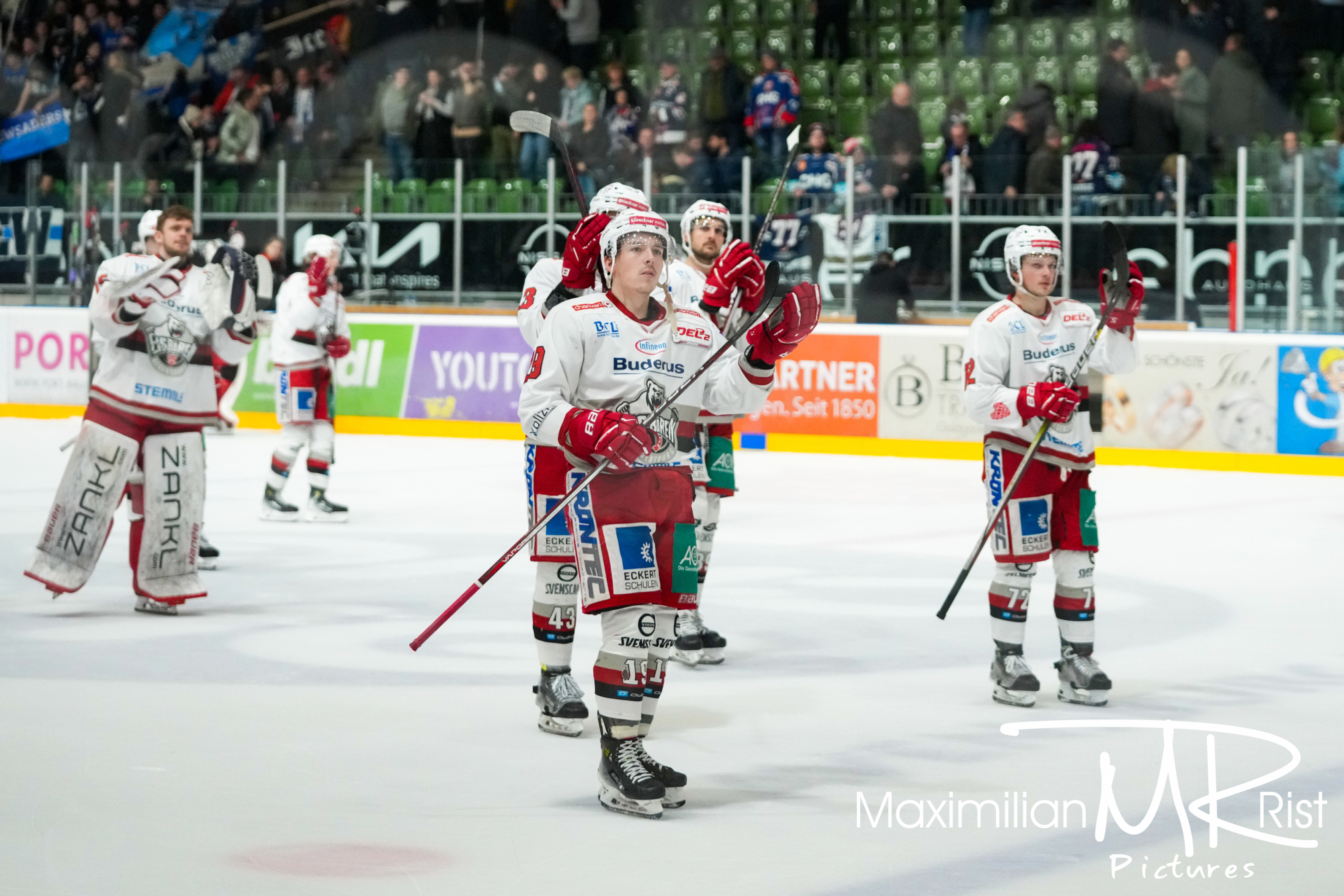 GER, Ravensburg Towerstars vs. Eisbaeren Regensburg, Eishockey, DEL2, Playoff Viertelfinale Spiel 2, Spielzeit 2024/2024,  15.03.24