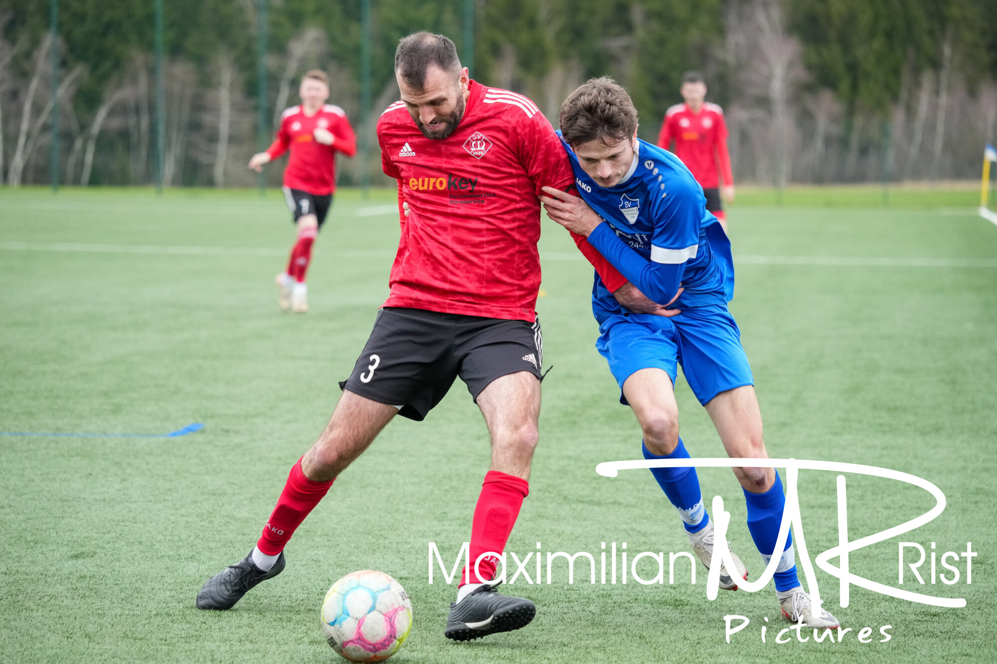 GER, SV Maierhoefen vs. SV Mochenwangen, Fussball, Bezirksliga Bodensee, 21. Spieltag, Spielzeit 2023/2024, 17.03.24