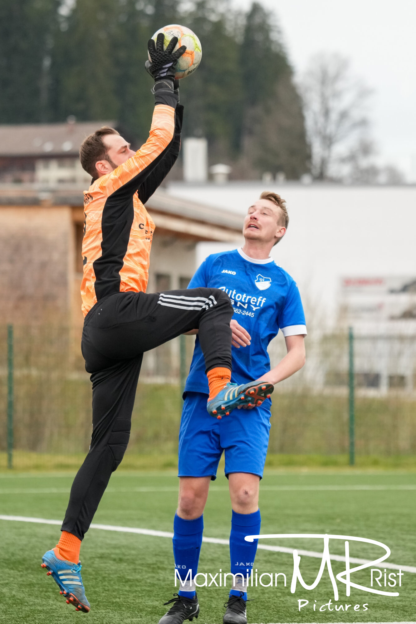GER, SV Maierhoefen vs. SV Mochenwangen, Fussball, Bezirksliga Bodensee, 21. Spieltag, Spielzeit 2023/2024, 17.03.24