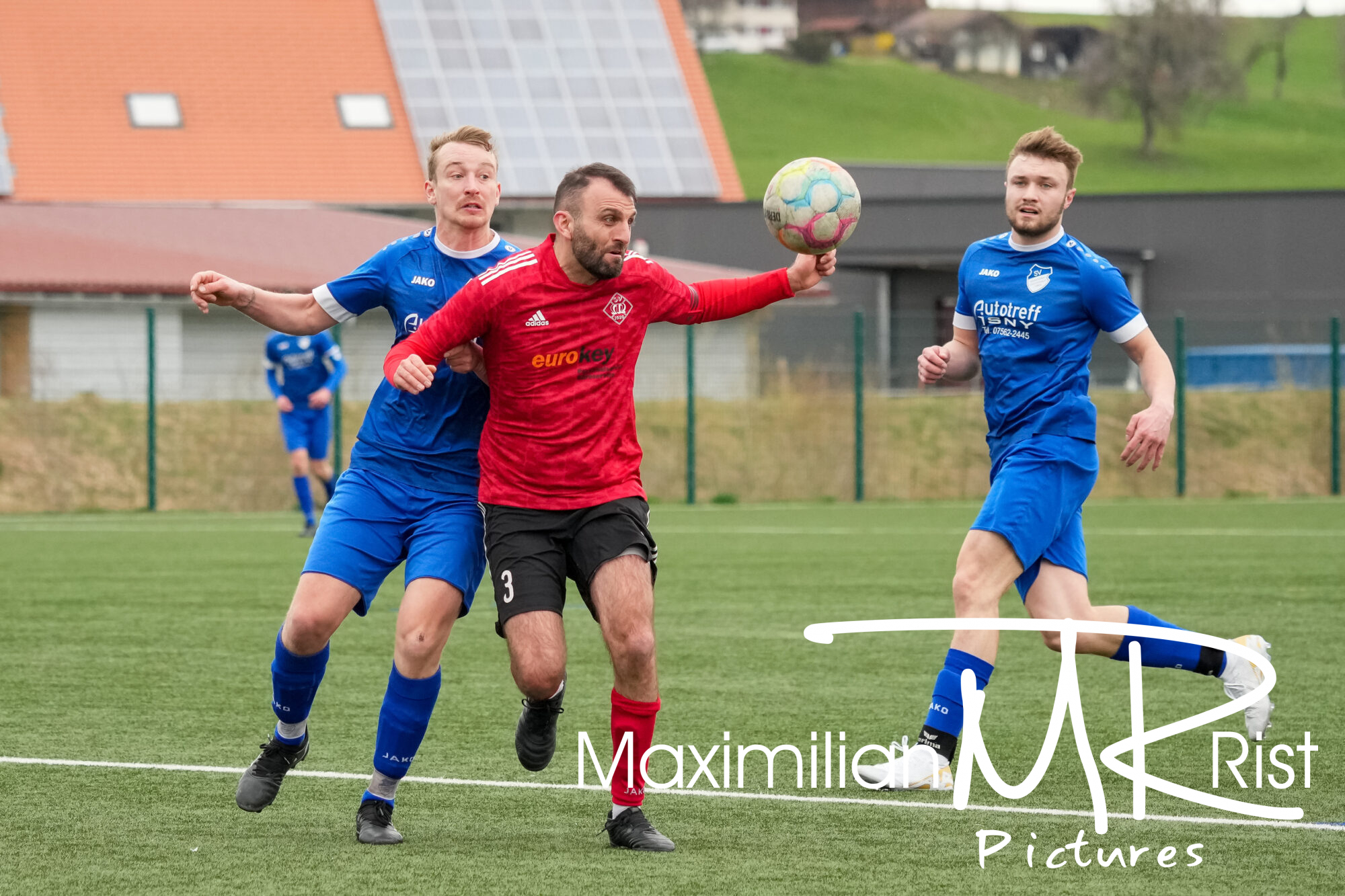 GER, SV Maierhoefen vs. SV Mochenwangen, Fussball, Bezirksliga Bodensee, 21. Spieltag, Spielzeit 2023/2024, 17.03.24