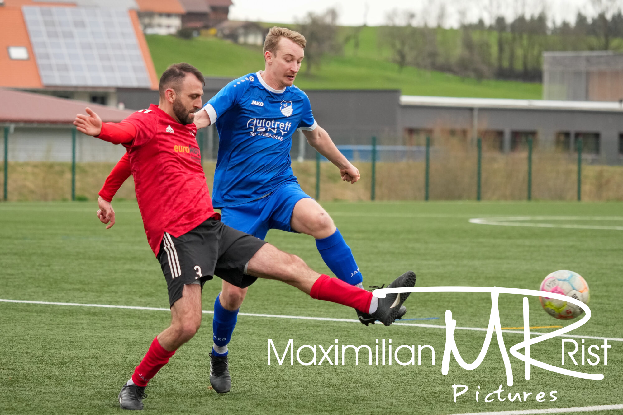 GER, SV Maierhoefen vs. SV Mochenwangen, Fussball, Bezirksliga Bodensee, 21. Spieltag, Spielzeit 2023/2024, 17.03.24