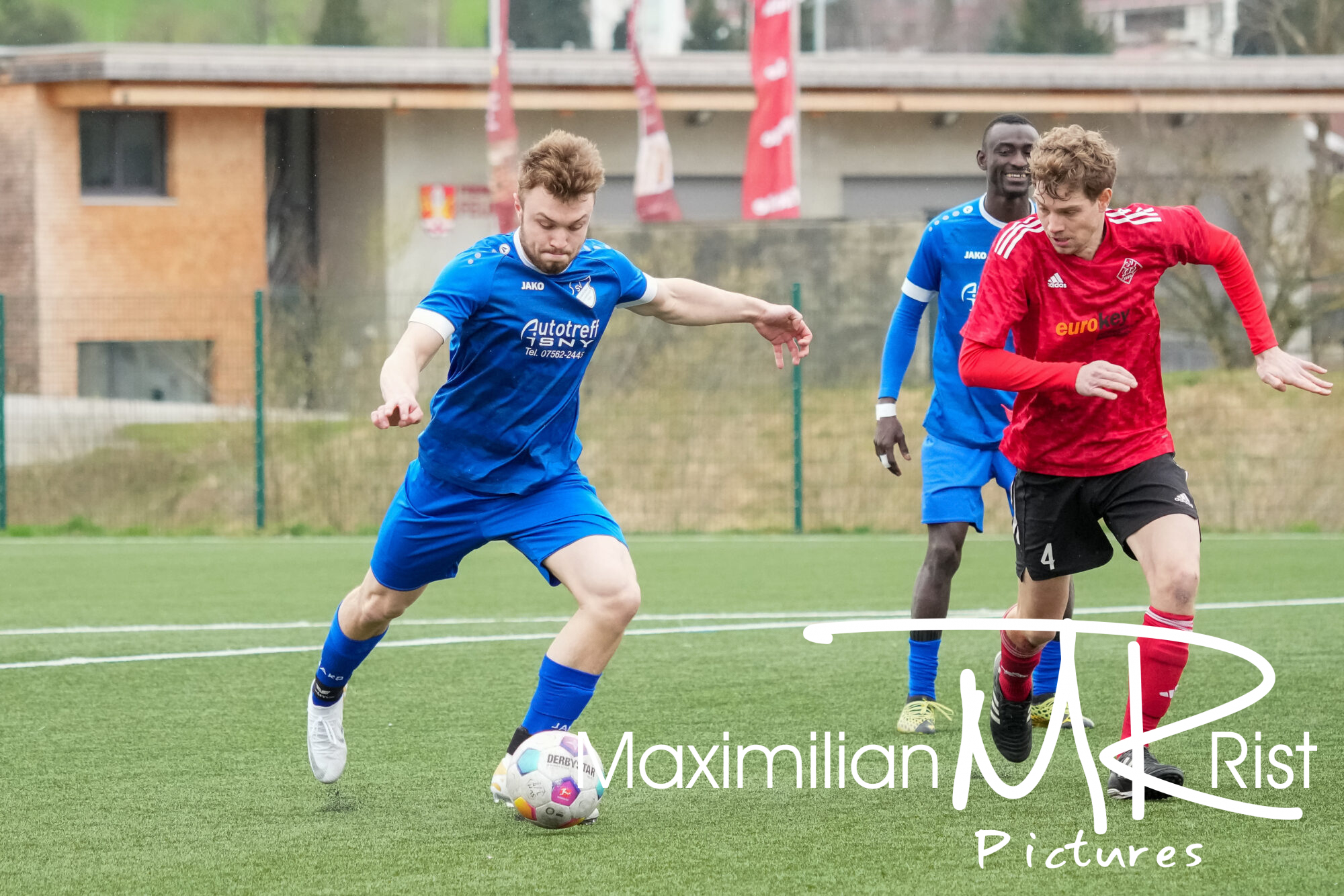 GER, SV Maierhoefen vs. SV Mochenwangen, Fussball, Bezirksliga Bodensee, 21. Spieltag, Spielzeit 2023/2024, 17.03.24