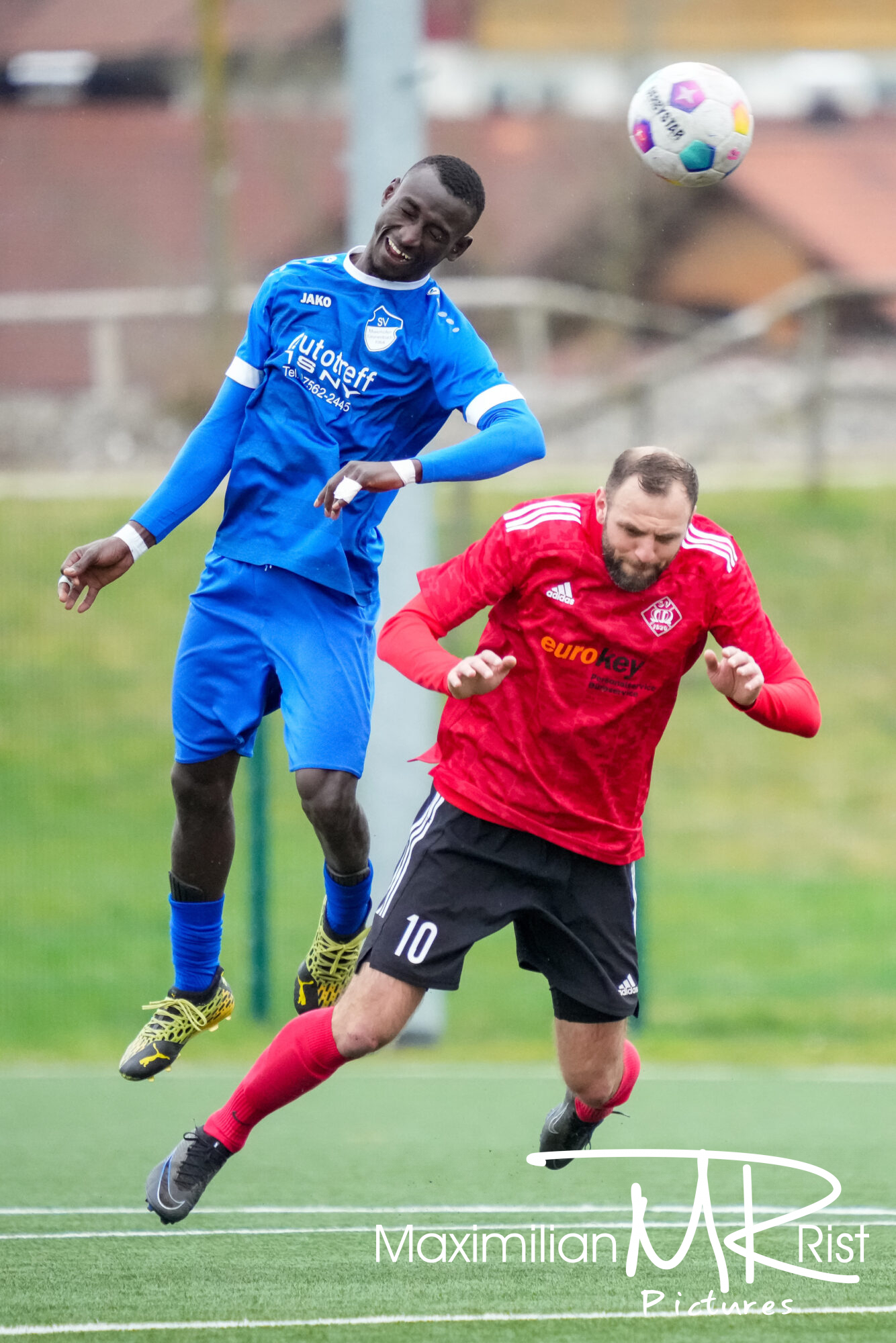GER, SV Maierhoefen vs. SV Mochenwangen, Fussball, Bezirksliga Bodensee, 21. Spieltag, Spielzeit 2023/2024, 17.03.24