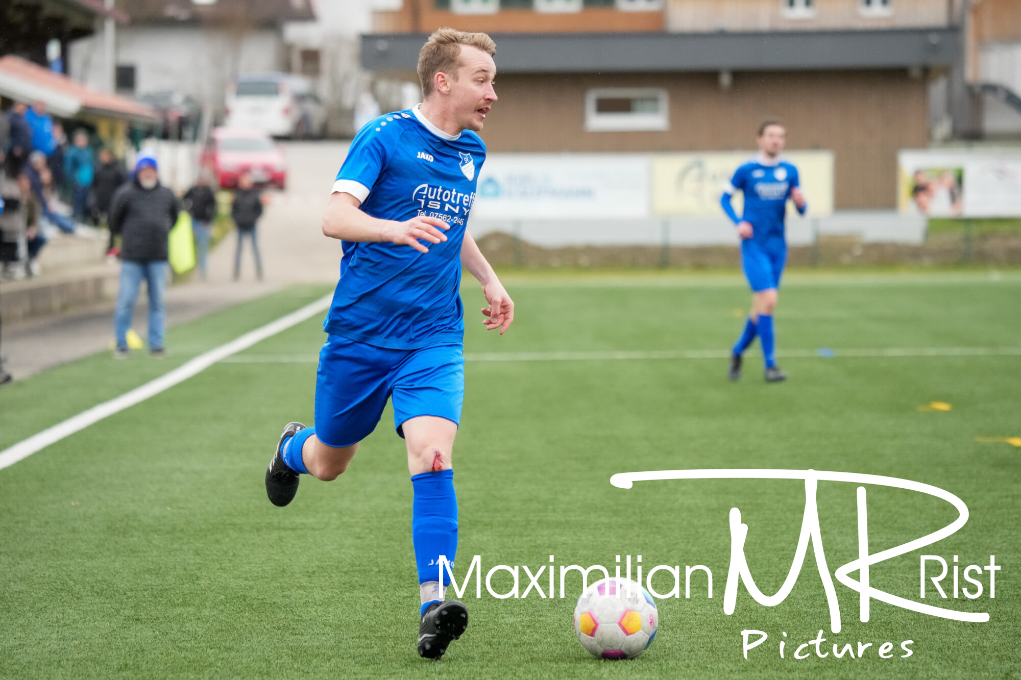 GER, SV Maierhoefen vs. SV Mochenwangen, Fussball, Bezirksliga Bodensee, 21. Spieltag, Spielzeit 2023/2024, 17.03.24