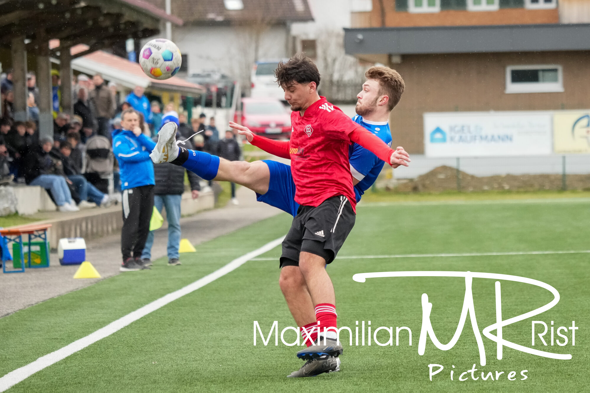 GER, SV Maierhoefen vs. SV Mochenwangen, Fussball, Bezirksliga Bodensee, 21. Spieltag, Spielzeit 2023/2024, 17.03.24