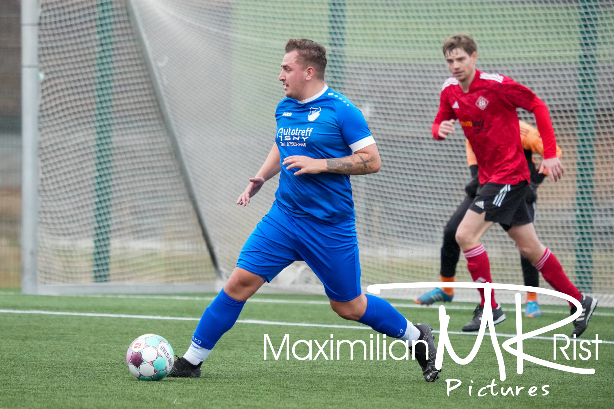 GER, SV Maierhoefen vs. SV Mochenwangen, Fussball, Bezirksliga Bodensee, 21. Spieltag, Spielzeit 2023/2024, 17.03.24