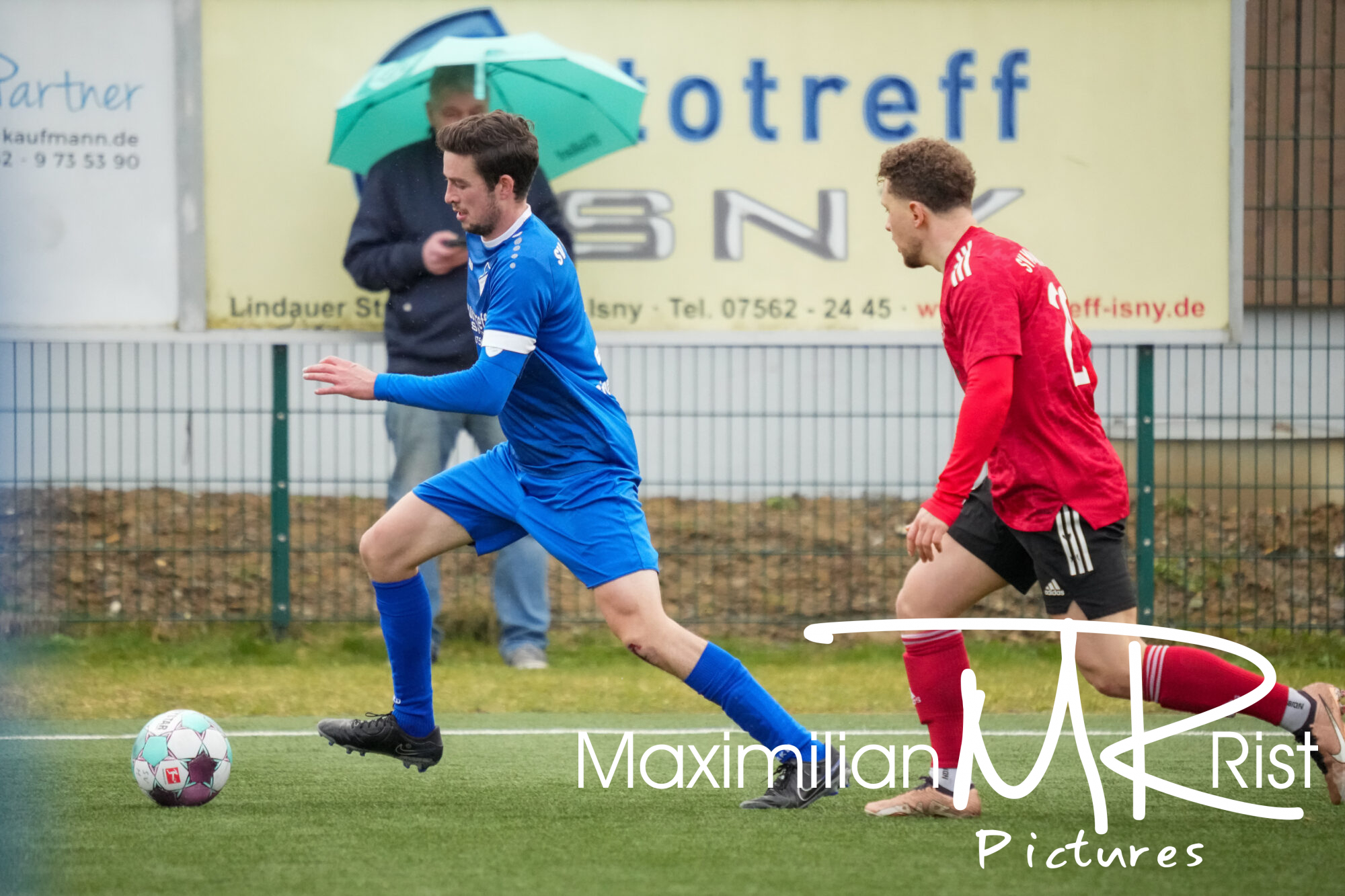 GER, SV Maierhoefen vs. SV Mochenwangen, Fussball, Bezirksliga Bodensee, 21. Spieltag, Spielzeit 2023/2024, 17.03.24