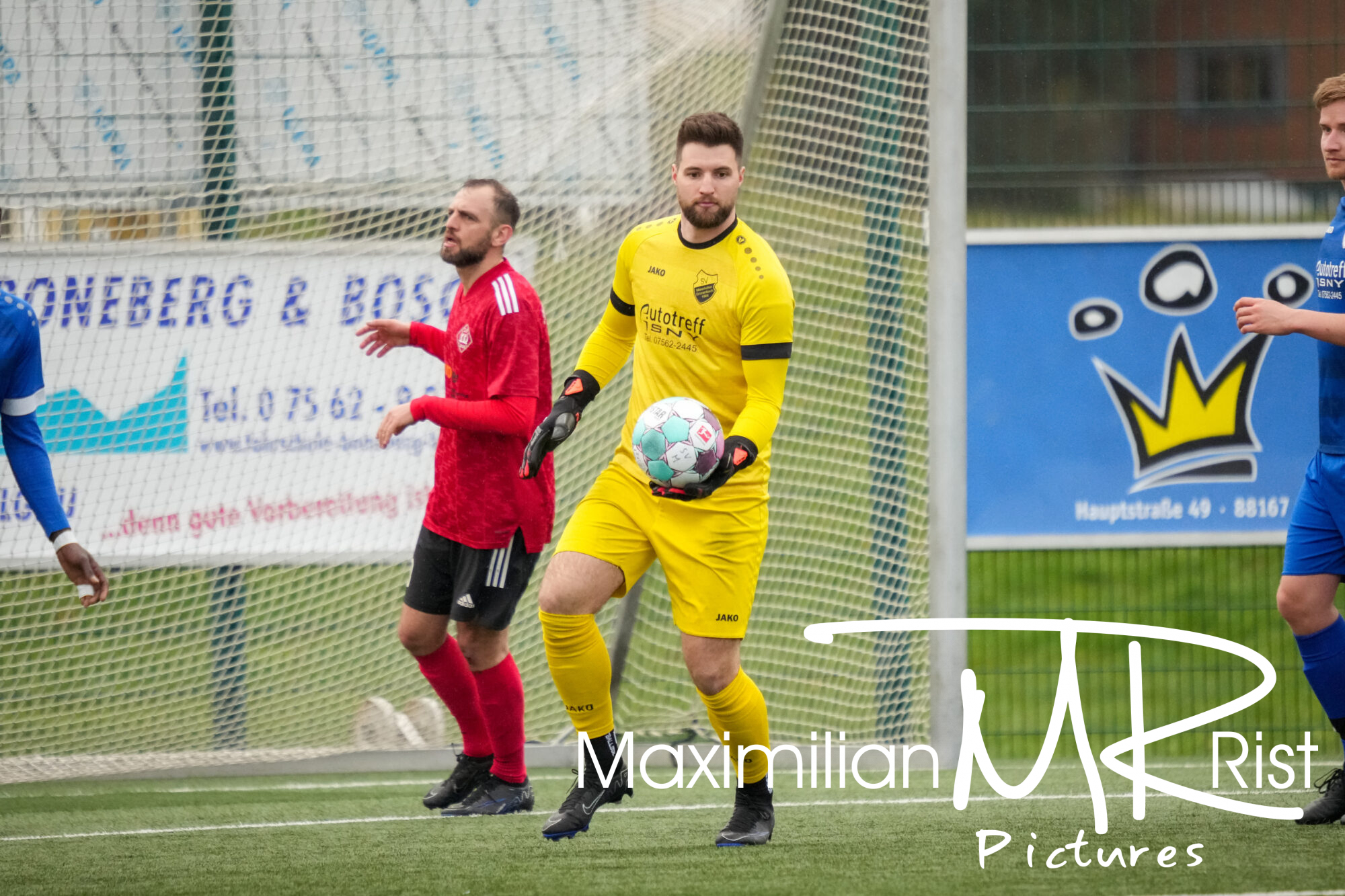 GER, SV Maierhoefen vs. SV Mochenwangen, Fussball, Bezirksliga Bodensee, 21. Spieltag, Spielzeit 2023/2024, 17.03.24