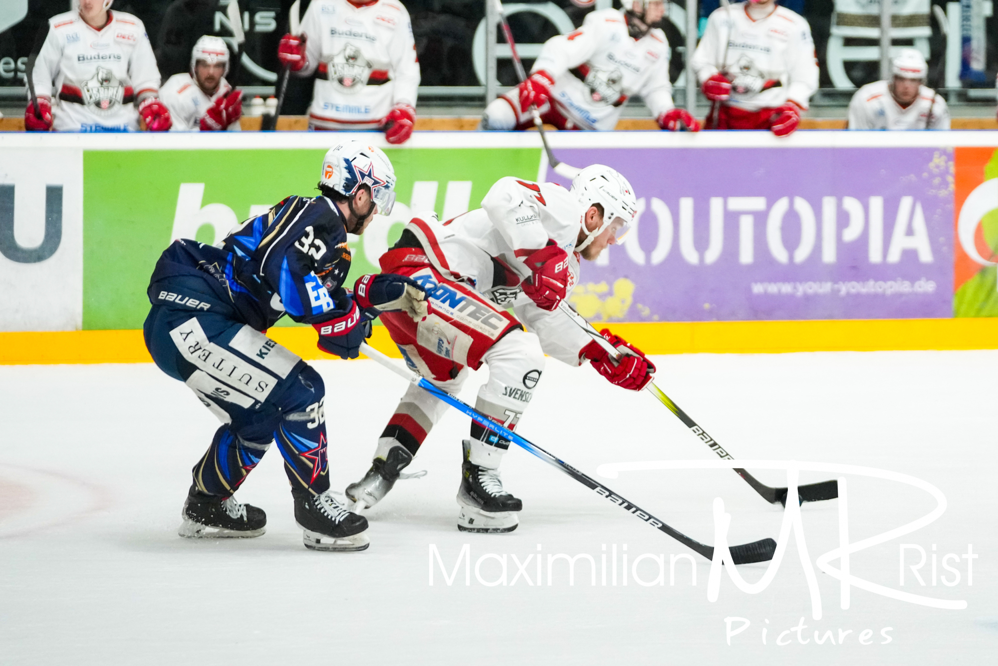 GER, Ravensburg Towerstars vs. Eisbaeren Regensburg, Eishockey, DEL2, Playoff Viertelfinale Spiel 6, Spielzeit 2024/2024,  24.03.24