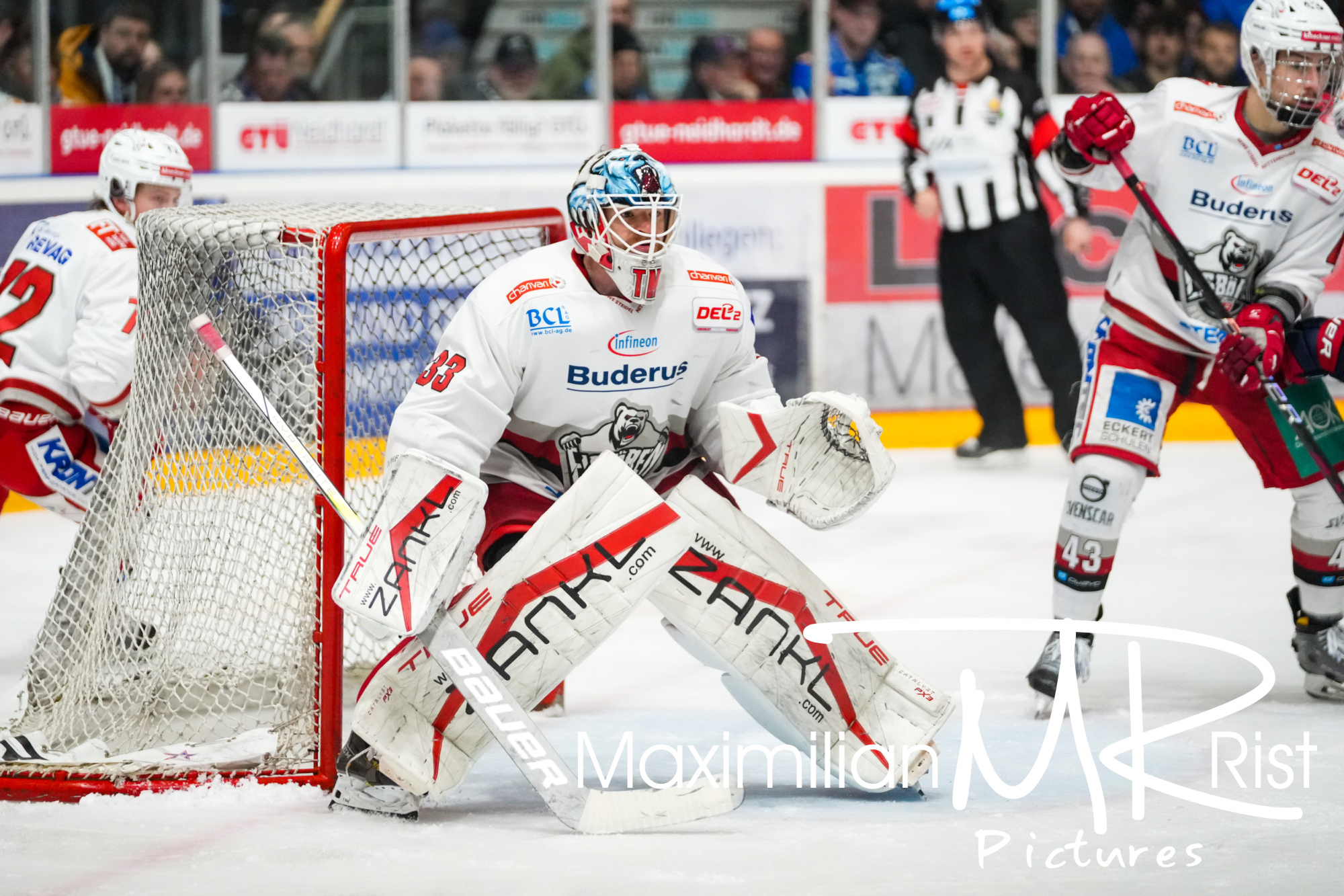 GER, Ravensburg Towerstars vs. Eisbaeren Regensburg, Eishockey, DEL2, Playoff Viertelfinale Spiel 6, Spielzeit 2024/2024,  24.03.24