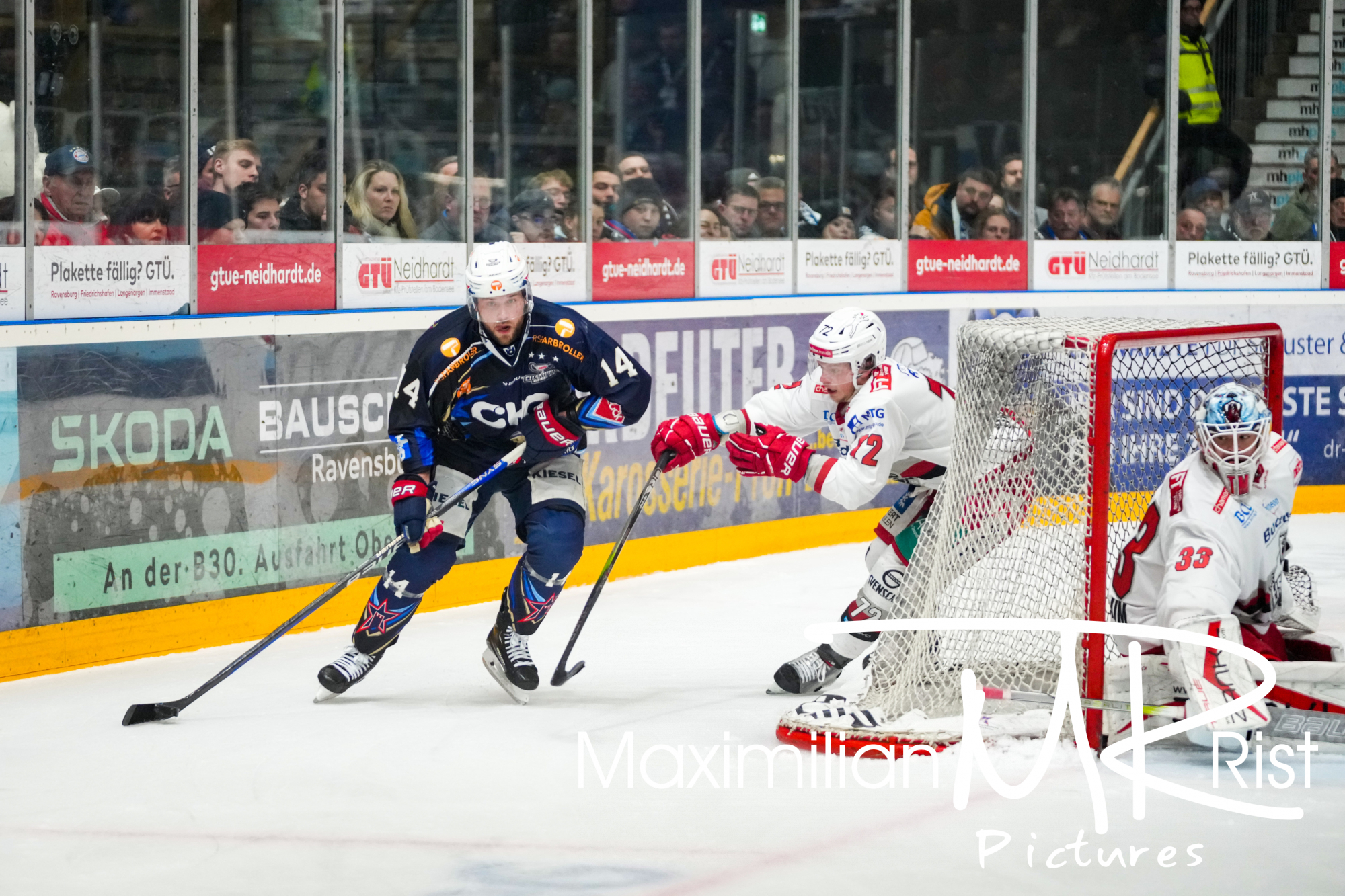 GER, Ravensburg Towerstars vs. Eisbaeren Regensburg, Eishockey, DEL2, Playoff Viertelfinale Spiel 6, Spielzeit 2024/2024,  24.03.24