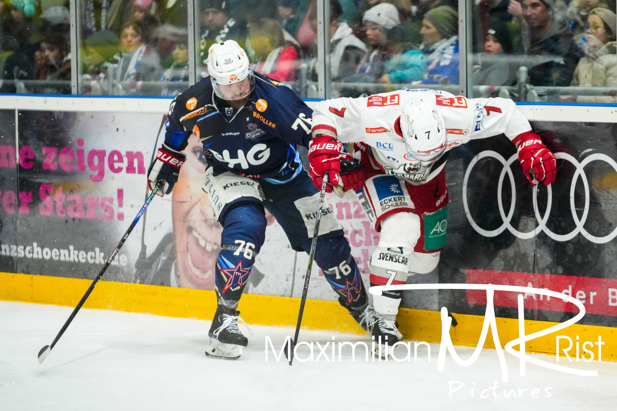 GER, Ravensburg Towerstars vs. Eisbaeren Regensburg, Eishockey, DEL2, Playoff Viertelfinale Spiel 6, Spielzeit 2024/2024,  24.03.24