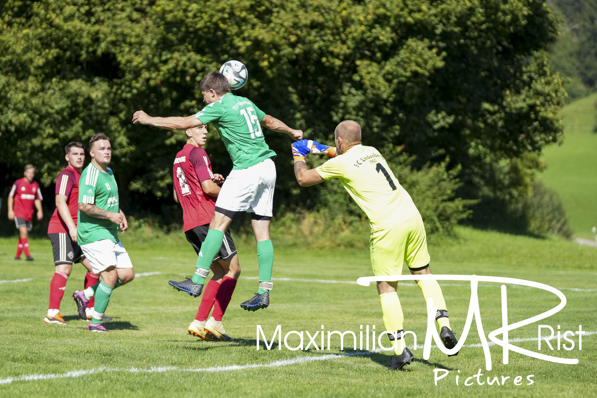 GER, TSV Roethenbach vs. FC Lindenberg, Fussball, Bezirkspokal Bodensee, 1. Runde, Spielzeit 2024/2025, 10.08.24