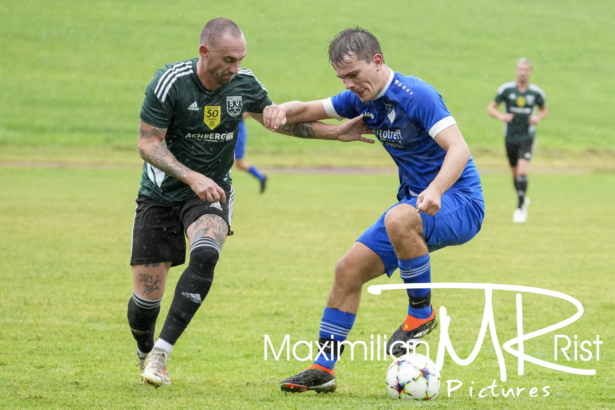 GER, SV Achberg vs. SV Maierhoefen, Fussball, Bezirksliga Bodensee, 1. Spieltag, Spielzeit 2024/2025, 18.08.24