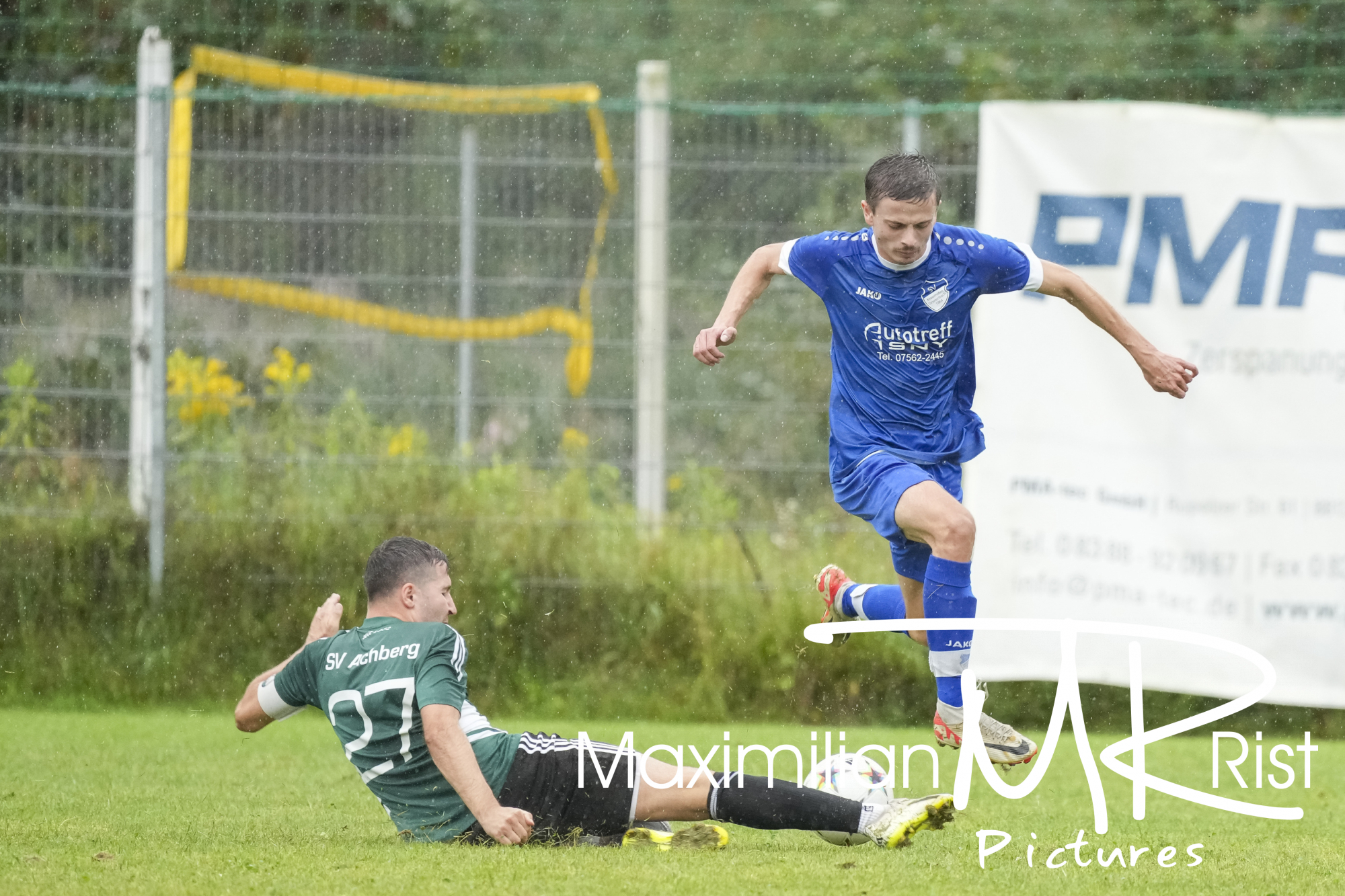 GER, SV Achberg vs. SV Maierhoefen, Fussball, Bezirksliga Bodensee, 1. Spieltag, Spielzeit 2024/2025, 18.08.24