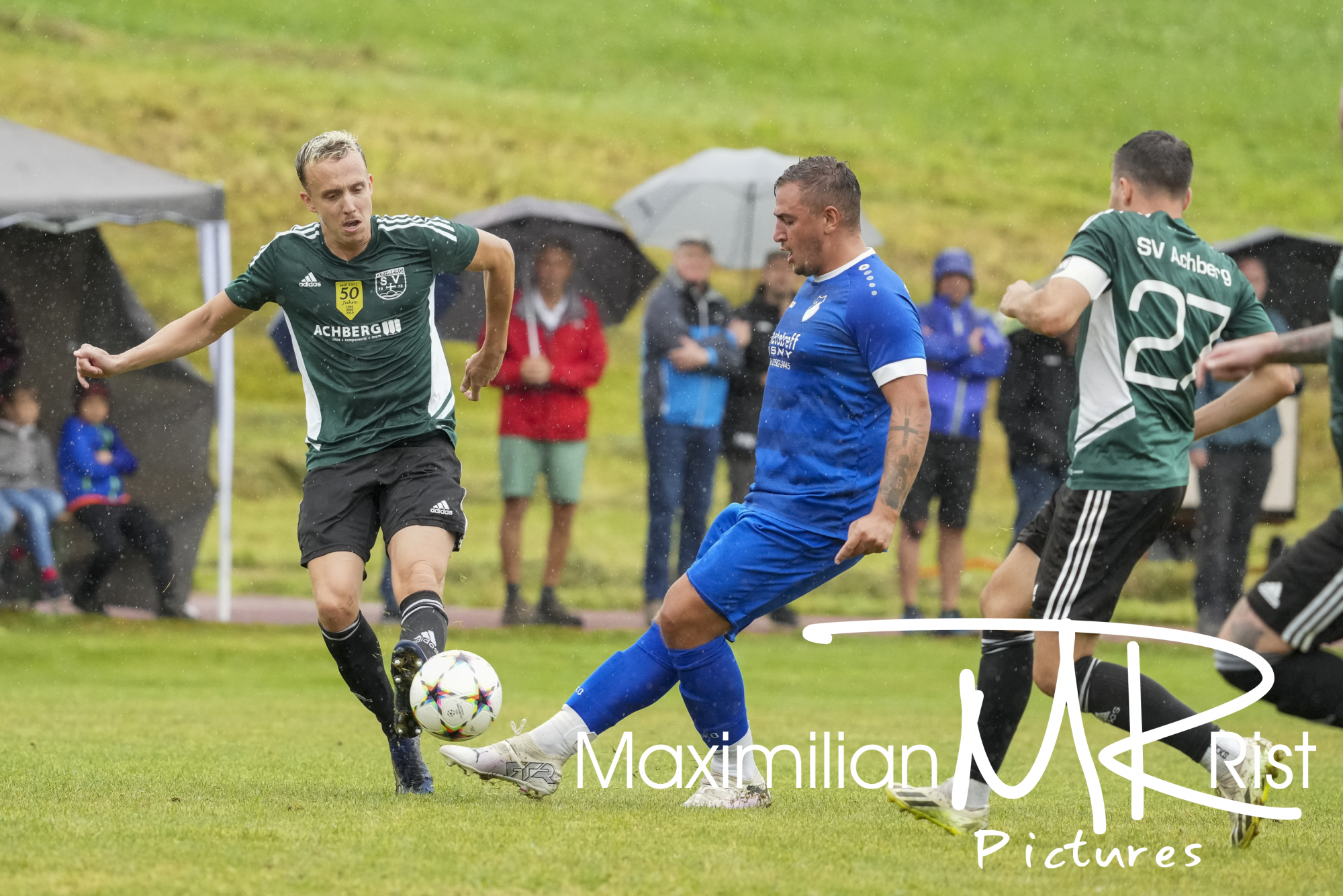 GER, SV Achberg vs. SV Maierhoefen, Fussball, Bezirksliga Bodensee, 1. Spieltag, Spielzeit 2024/2025, 18.08.24