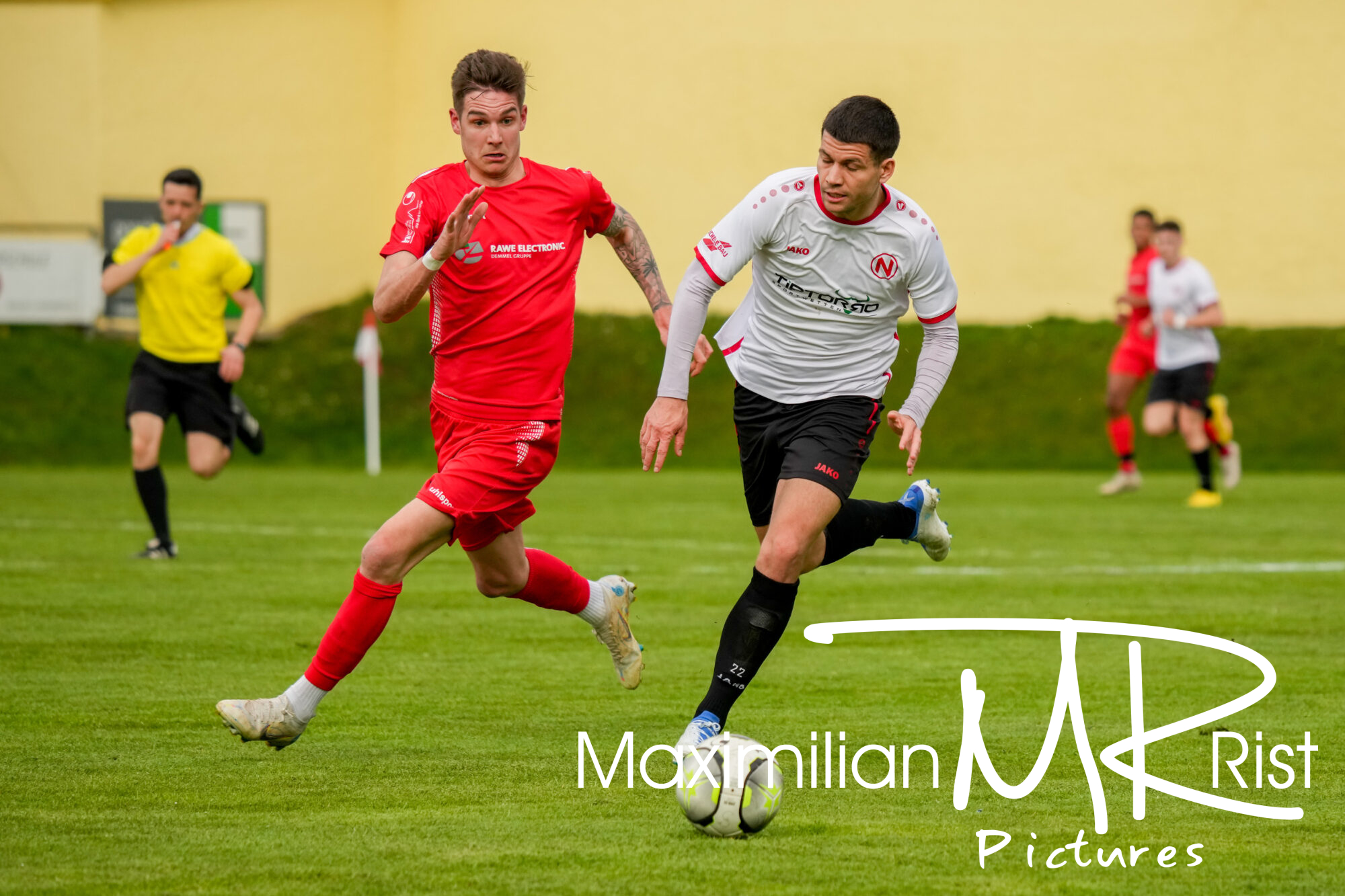 GER, FV Rot-Weiss Weiler gegen 1. FC Normannia Gmünd, WFV Pokal, Viertelfinale,  Spielzeit 2022/2023, 12.04.23