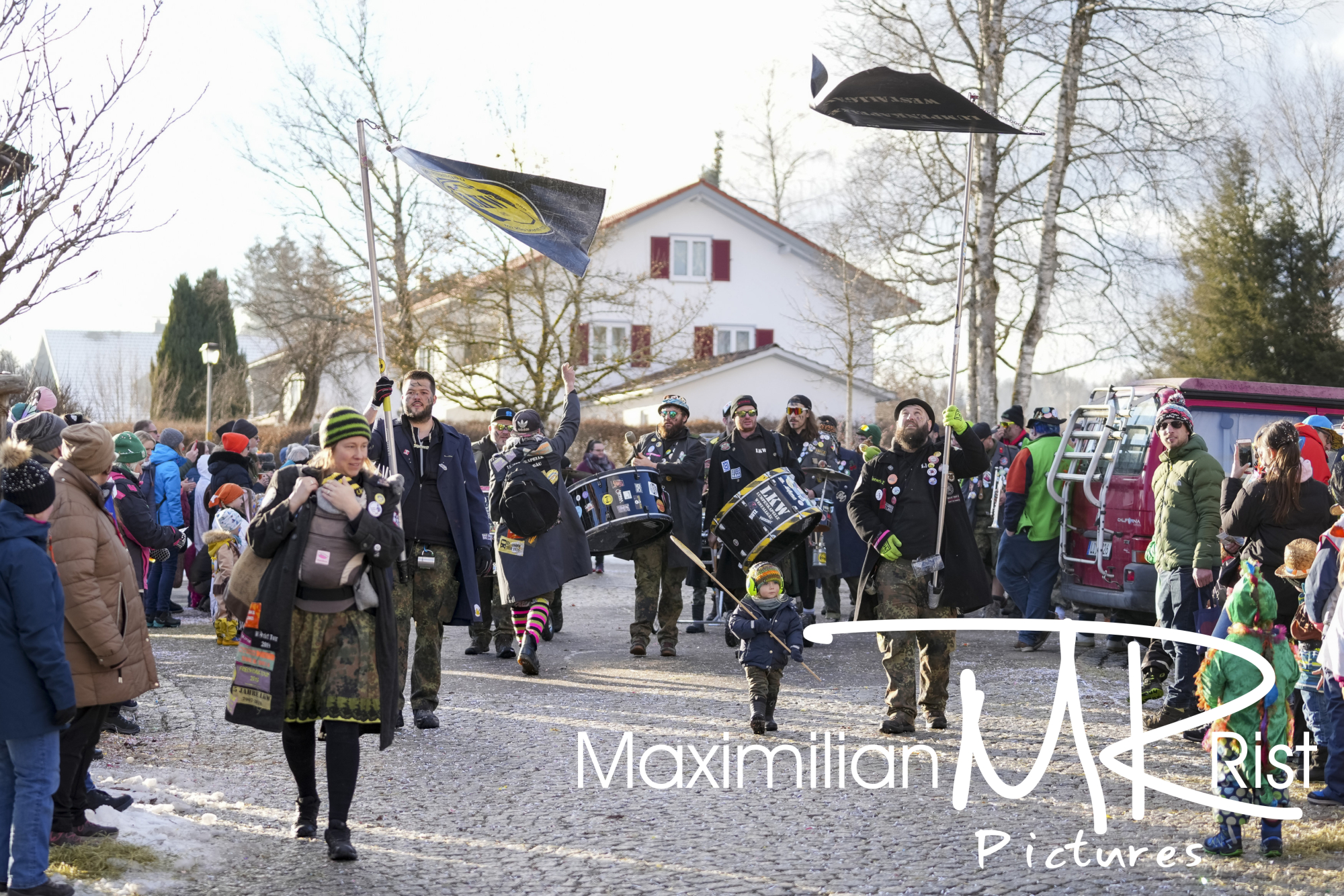 GER, Fasnetsumzug, Maierhoefen 2025, Wolfsrudel Maierhoefen, 11.01.25