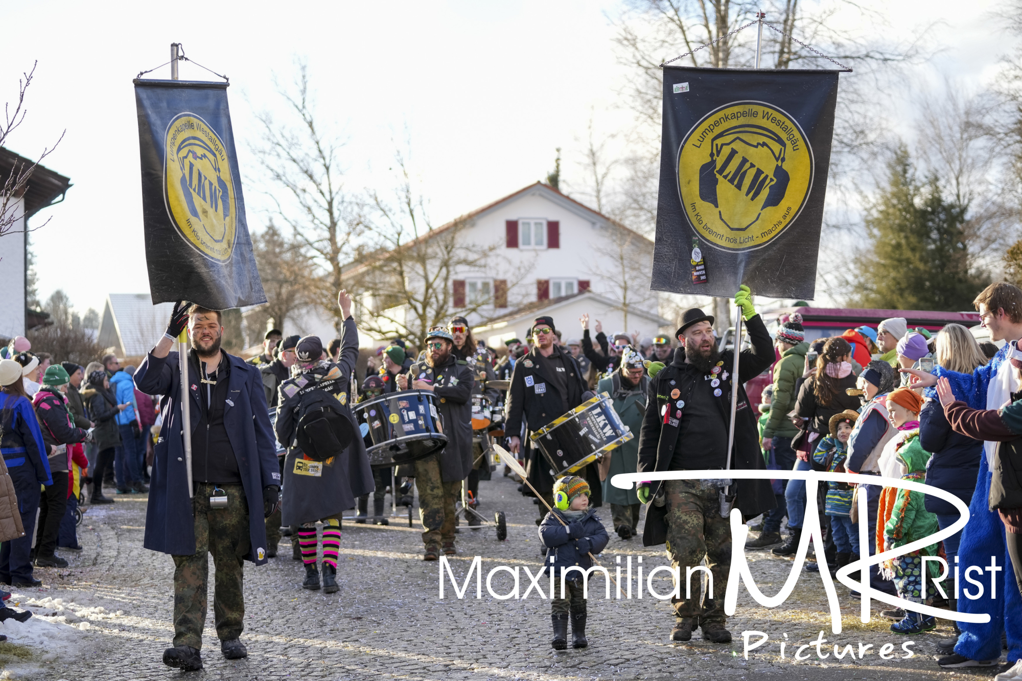 GER, Fasnetsumzug, Maierhoefen 2025, Wolfsrudel Maierhoefen, 11.01.25